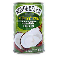 Кокосові вершки натуральні Wonderfarm Coconut Cream 400ml (В'єтнам)