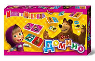 Детская настольная игра "Домино, Маша и Медведь"