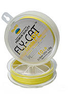 Шнур плетений NTEC Fly-Cat - Fluro Yellow - 0,08мм - 1,8кг - 137м
