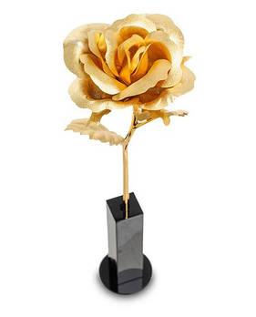 Позолочена Троянда сусальне золото GL-RS-001