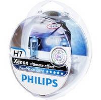 Автомобильная галогенная лампа Philips Xenon Blue Vision Ultra H7 12V 55 W (производство Philips, Китай)