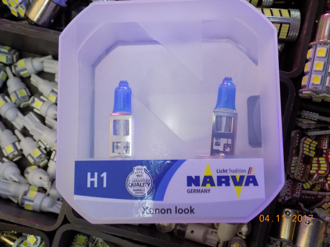 Автомобильная галогенная лампа Narva Range Power White H1 12V 55 W (производство Narva, Германия) - фото 1 - id-p660691389