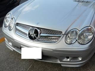Решітка радіатора Mercedes SL R230 (01-06) стиль AMG (хром)