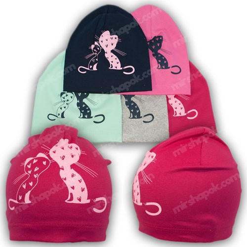 трикотажная шапочка для девочки трикотажная шапочка для девочки