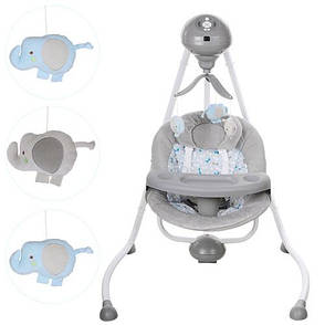 Дитячі гойдалки Bambi (SG301-11) з регулюванням спинки, фото 3