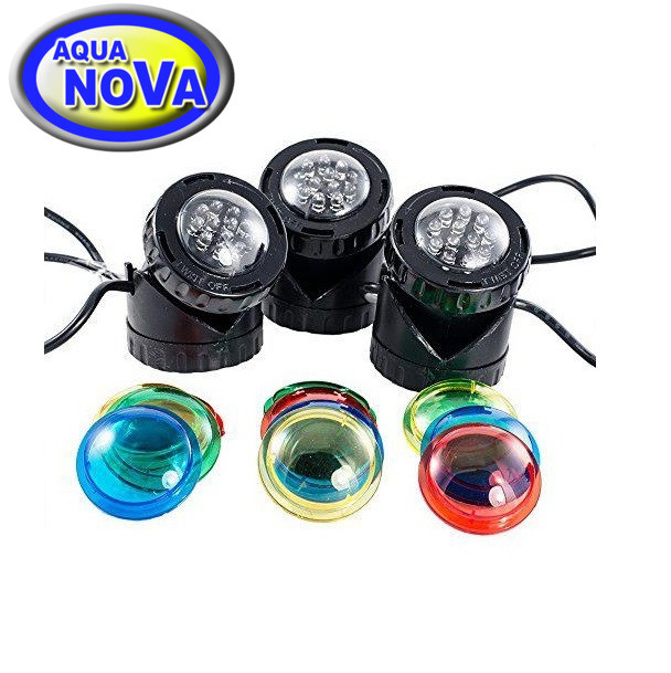 Світильник для ставка AquaNova NPL1-LED3 (к-т 3 лампи, датчик день/ніч), фото 1