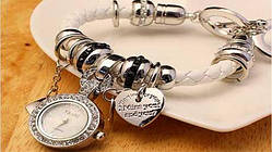 Жіночий годинник-браслет у стилі Пандора (Pandora)
