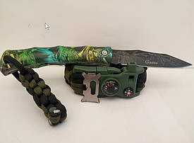 Браслет виживання з паракорда 15 в 1, з ножем