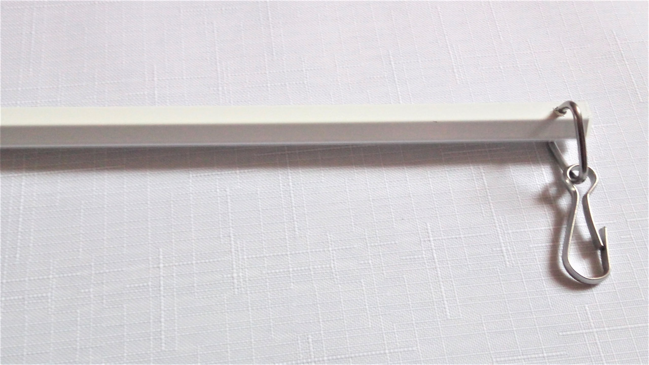 Паличка для штор алюмінієва Forest (білий) 152 см, фото 1