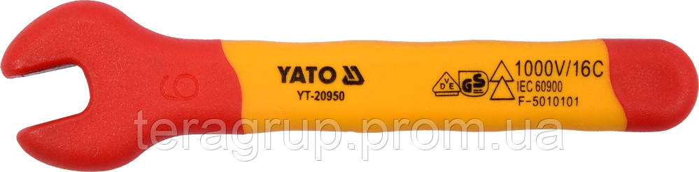 Ключ ріжковий ізольований 1000 В 6-32 мм, YATO - фото 7 - id-p660830039