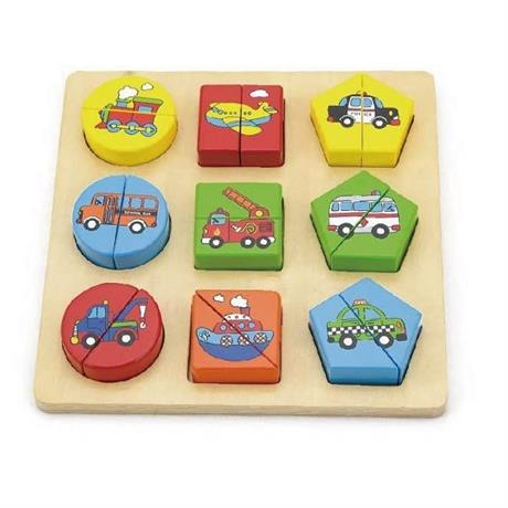 Пазл Viga Toys "Транспорт" 59586