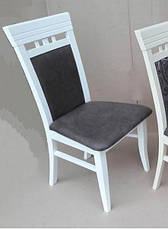 Стілець кухонний дерев'яний Ессен Fusion Furniture, колір білий, фото 3