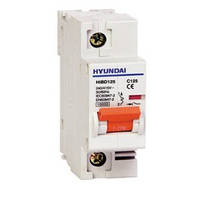 Автоматичний вимикач Hyundai HIBD125 100A, 1P, C 10КА