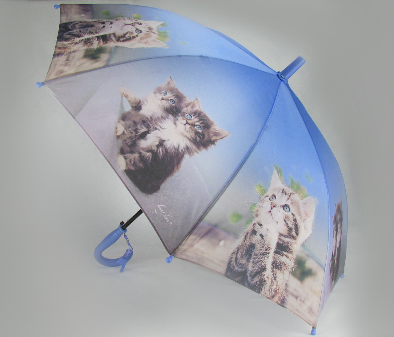 Дитячий парасольку 6602-3 щенята/кошенята блакитний