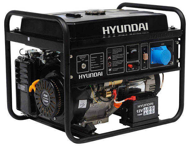 Генератор бензиновий, станція електрична HYUNDAI HHY 7010FE, фото 2