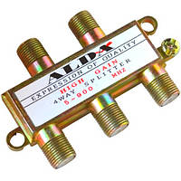 Сплітер (Splitter) ТВ "Alda" 4-way, корпус метал