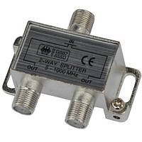 Сплиттер (Splitter) ТВ 2-way 5-1000MHZ, корпус_металл