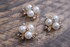 Брошка 3 перлини
