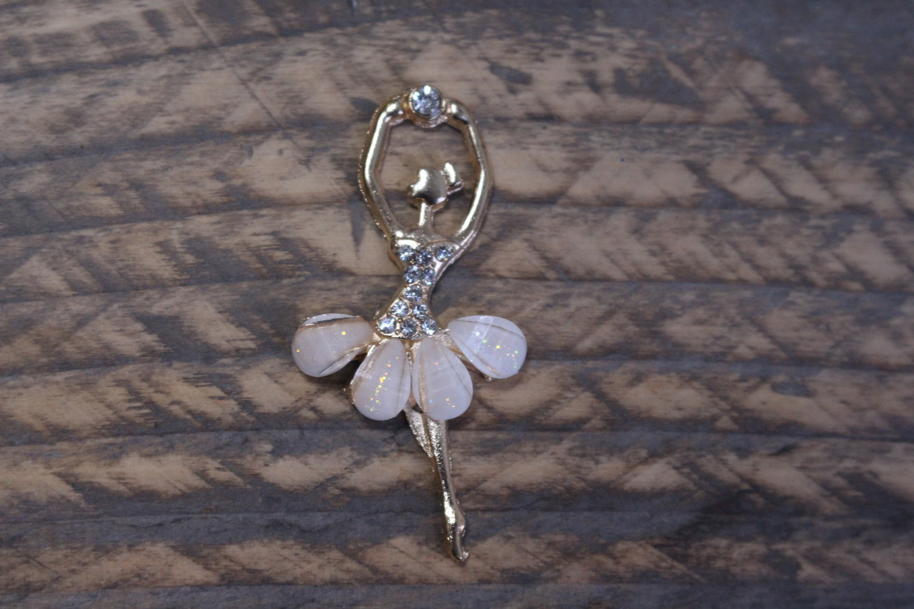 Брошка балерина (молочна), фото 1