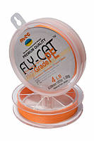 Шнур плетений NTEC Fly-Cat - Orange - 0,08мм - 1,8кг - 137м