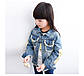 Класна джинсова куртка на дівчинку "Кошеня" 98, фото 2