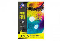 Фотопапір INKSYSTEM Matte Photo Paper 180g, 10x15, 100 листов (Артикул 6107)