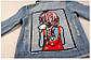 Класна джинсова куртка на дівчинку "Кошеня" 98, фото 4