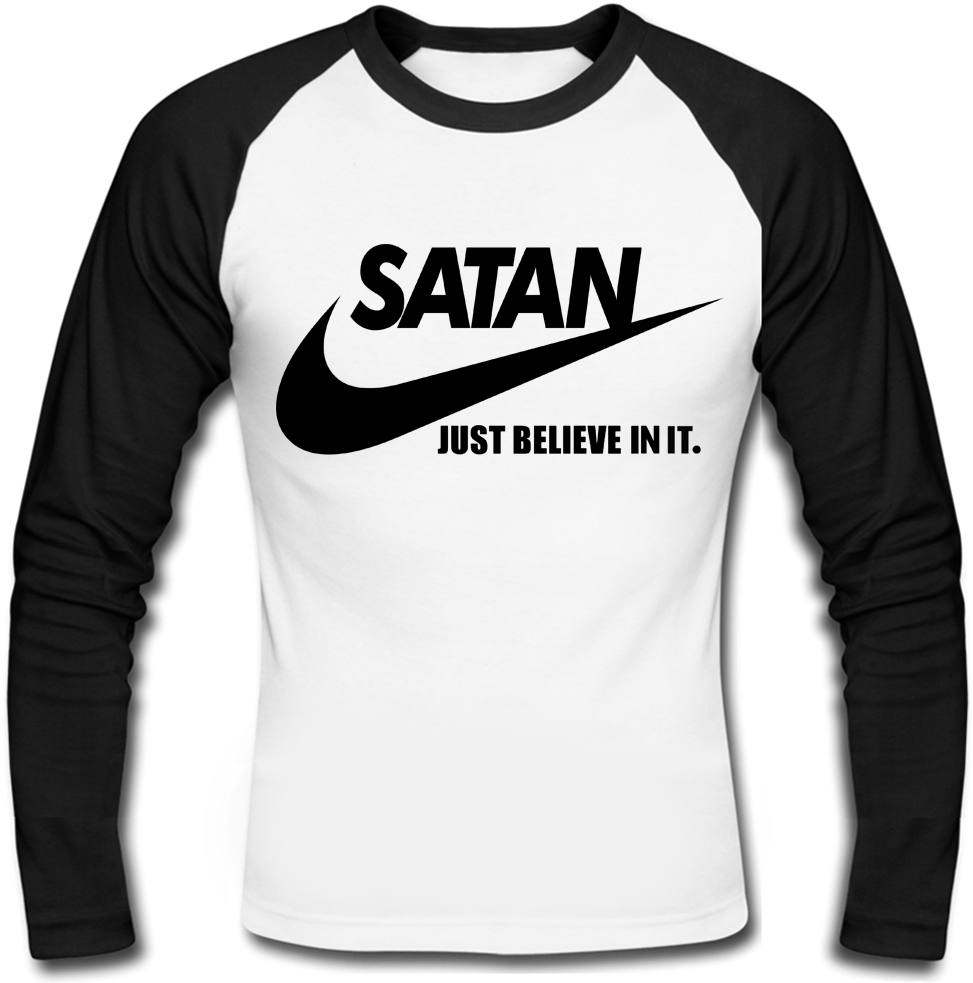 Футболка з довгим рукавом Satan - Just Believe In It