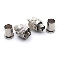 Роз'єм штекер UHF під кабель RG-213, Crimp (обтискач) 