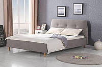 Кровать DORIS 160x200 серый Halmar