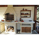 Стіл для барбекю "Сицилія" з дерев'яним фасадом, фото 2