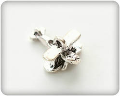 Металева підвіска Літак, 10*20мм