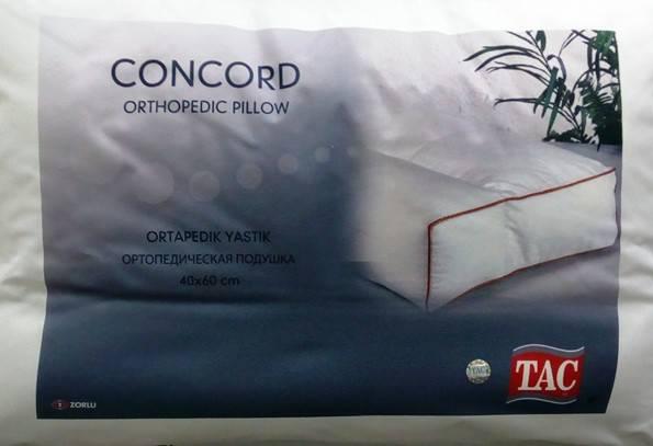 Подушка TAC Concorde 40 х 60 ortopedic 40*60