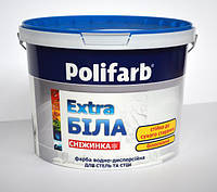 Сніжинка 1,3 кг (фарба для стін та стелі) Polifarb