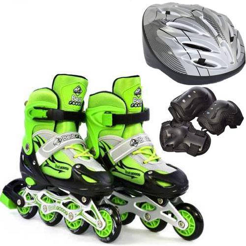 

*Комплект ролики+шлем+защита Best Rollers размер L /38-41/ колёса PU арт. 80155-L/31980/34590