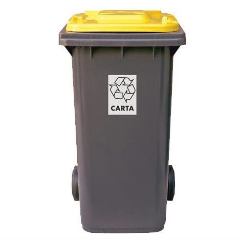 FILMOP Бак для сміття жовта кришка 120 л