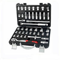 Набір головок і аксесуарів 1/2", 45 предметів (дюйм, метр) T46172