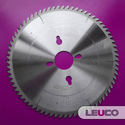 450x4,8/3,5x60 Z=72 Основна дискова пила Leuco для пильних центрів, фото 1