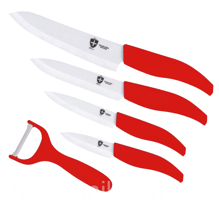Набір керамічних ножів Royalty Line RL-C4R 5 pcs