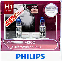 Лампа галогенна Philips H1 + 130%