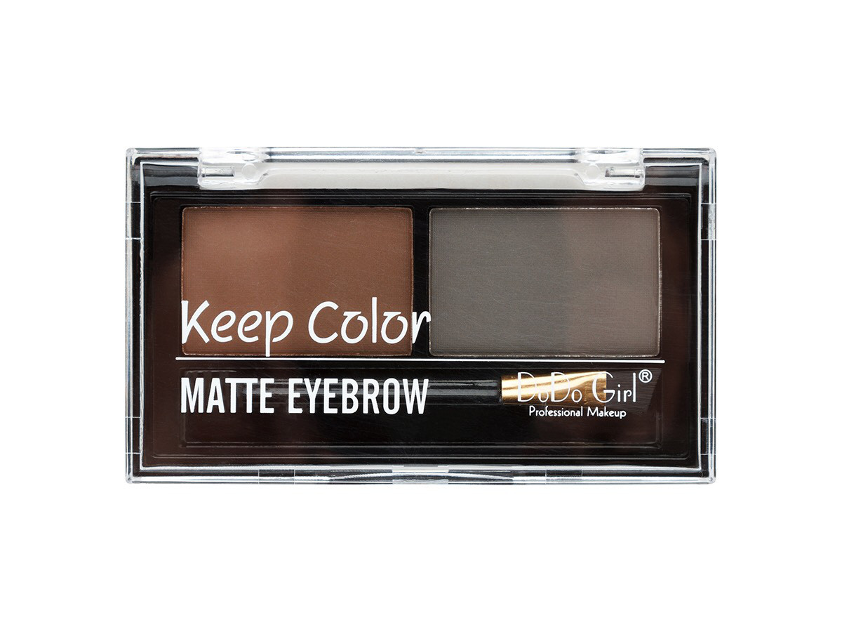 Тіні Keep Color eyebrow ДЛЯ БРІВ ( 2 кол-прозора кришка )(Палітра: А № 1.2.3) 008BP