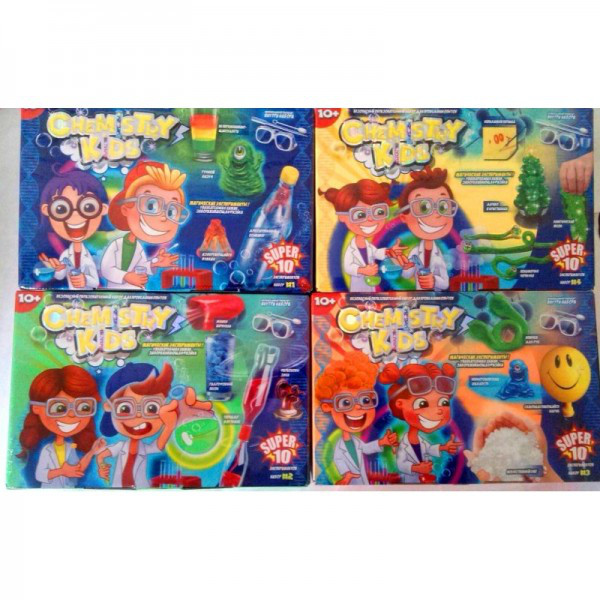 Набір для проведення дослідів Chemistry kids Danko Toys російський 4 різновиди