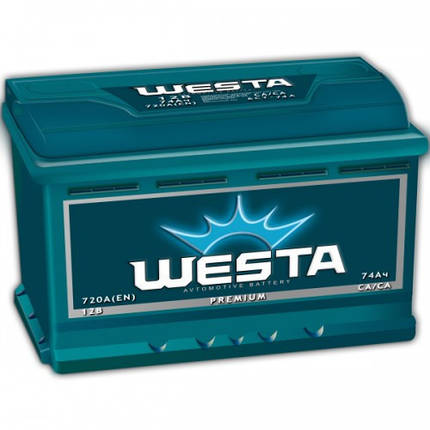 Акумулятор Westa 74Ah 720A Premium, фото 2