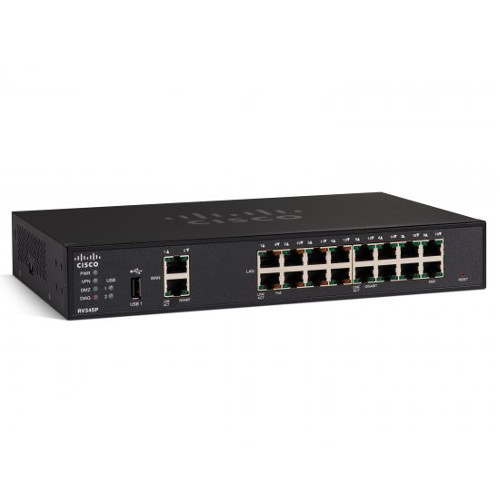 Маршрутизатор Cisco RV345P Dual Gigabit WAN VPN Router (RV345P-K9-G5)