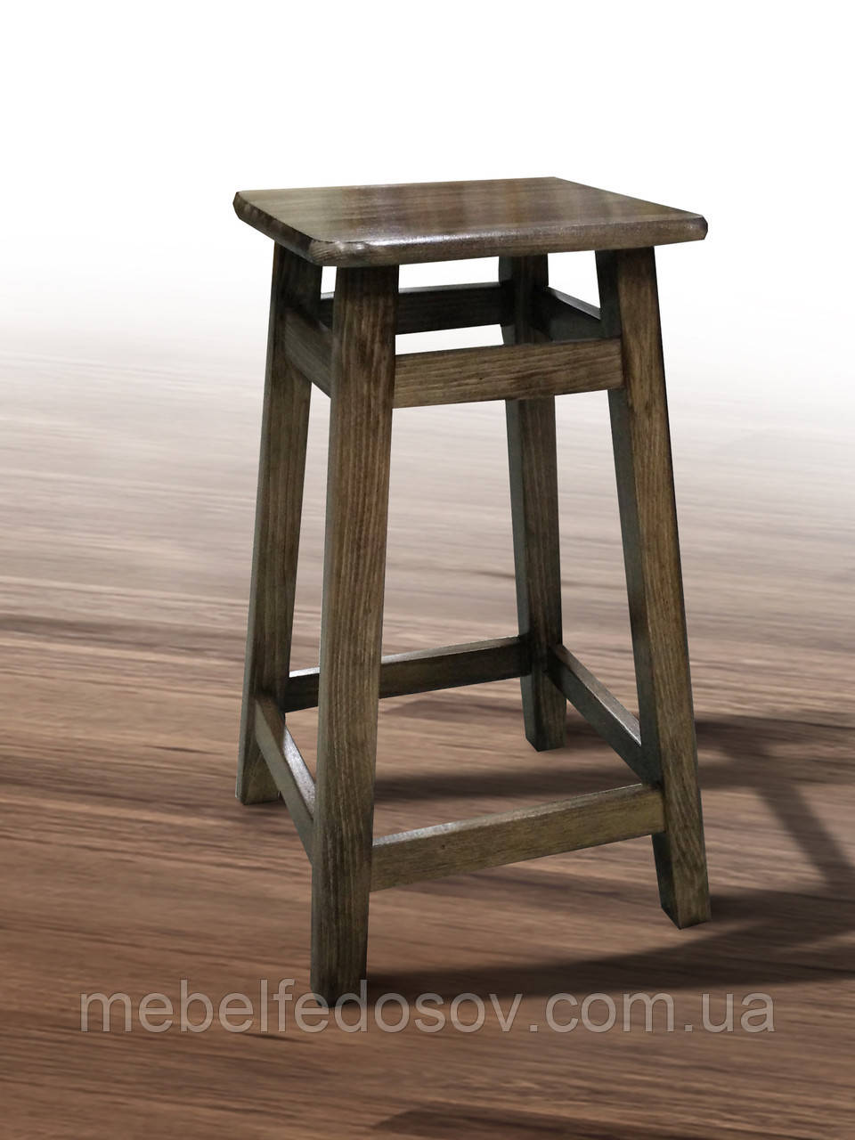 Табурет барний серія Смарт (Мікс Меблі) h 600, h 750 квадратне сидіння бук, фото 1