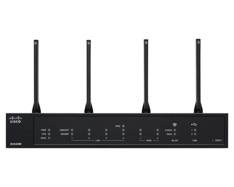 Маршрутизатор Cisco RV340W Wireless-AC Dual Gigabit WAN VPN Router (RV340W-E-K9-G5)