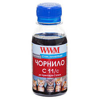 Чорнило WWM для Canon CL-511С/CL-513С/CLI-521C 100г Cyan водорозчинне (C11/C-2)