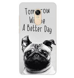 Оригінальний чохол панель накладка для Xiaomi Redmi 5plus з принтом мопс