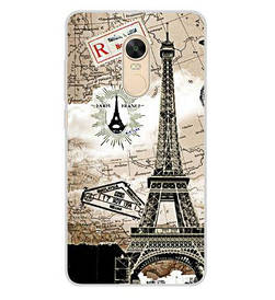 Оригінальний чохол панель накладка для Xiaomi Redmi 5plus з принтом Париж карта