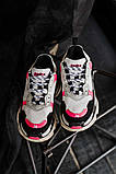 Кросівки жіночі Balenciaga Triple S White/Pink/Black, фото 3